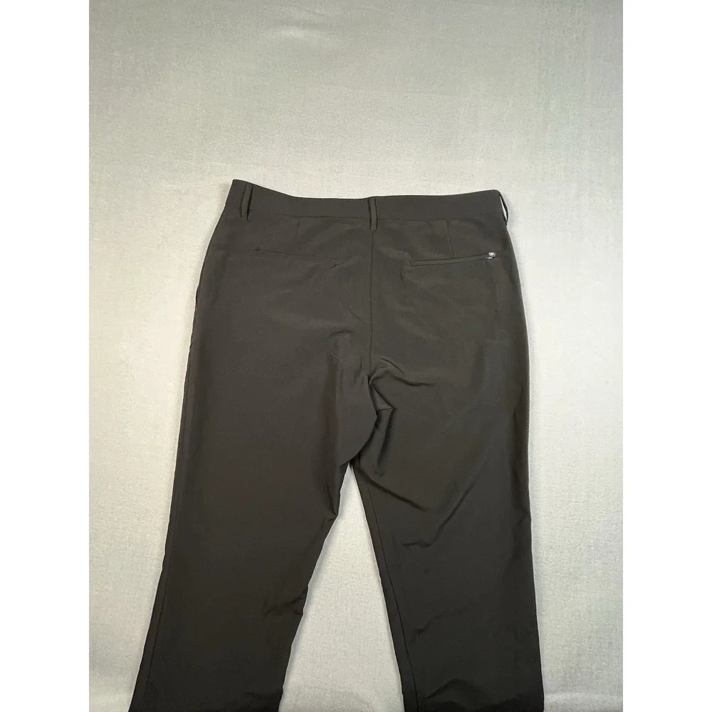 Banana Republic Chino Pants Mens 36x30 Black‎ Polyester Travel Slim Fit